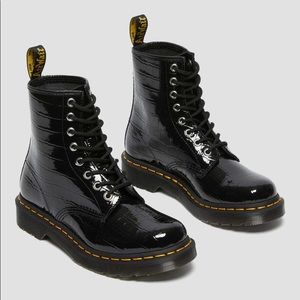 Dr. Martens 1460 Faux-Croc Embossed Boot US 8 UK 6